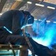 Operator welding a part at Groupe CMA